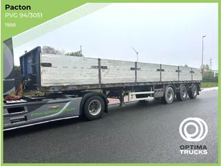 Pacton Plateau &agrave; ridelles / Flatbed trailer with sideboards